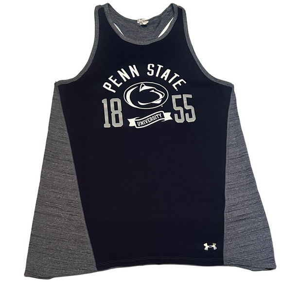 Under Armour Tops - Under Armour Penn State Tank Top Navy Gray Small